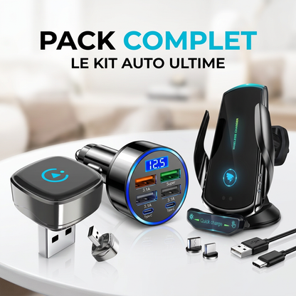 Pack Conduite Parfaite – Adaptateur 2-en-1 + AutoLock Pro + Power Hub 30W