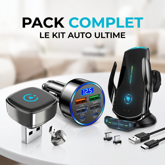 Pack Conduite Parfaite – Adaptateur 2-en-1 + AutoLock Pro + Power Hub 30W