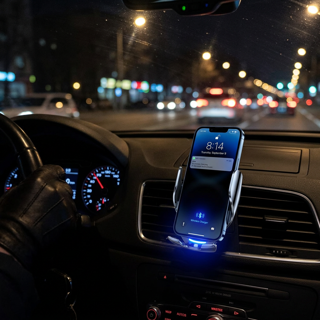 Support AutoLock Pro de nuit avec LED bleue dans l'habitacle