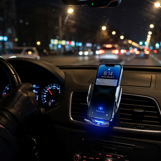 Support AutoLock Pro de nuit avec LED bleue dans l'habitacle
