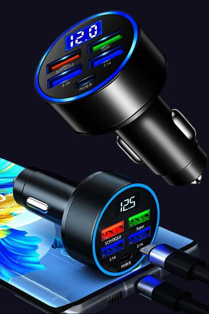 Carboost Power Hub Pro – Chargeur Allume-Cigare 30W avec Indicateur de Batterie