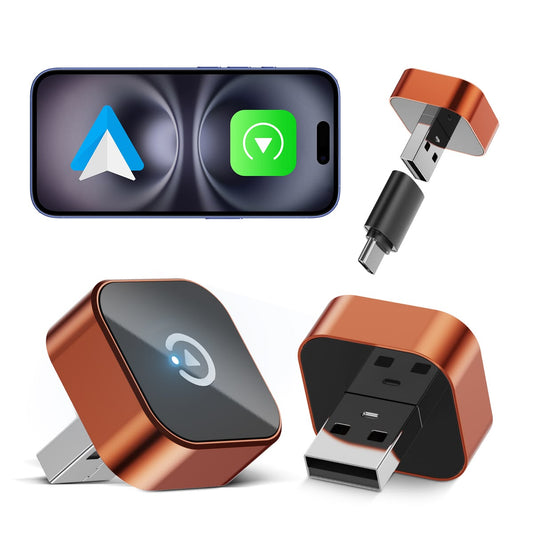 Adaptateur CarPlay & Android Auto Sans Fil – 2-en-1, Connexion Instantanée