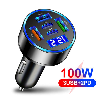 Carboost Power Hub Pro – Chargeur Allume-Cigare 30W avec Indicateur de Batterie